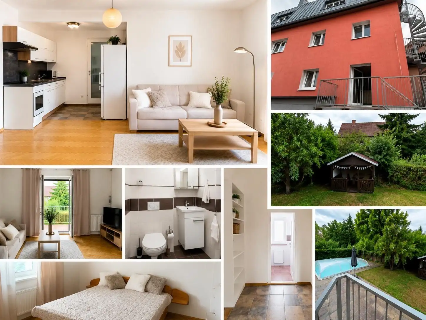 Pronájem bytu 2+kk 70 m² s vybavením a zahradou