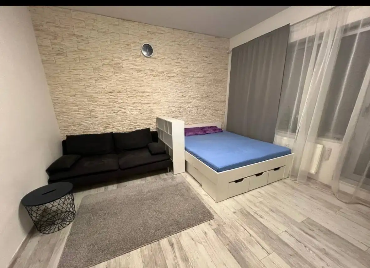 Pronájem světlého bytu 1+kk 36 m² s terasou u Václavského náměstí, Praha 1