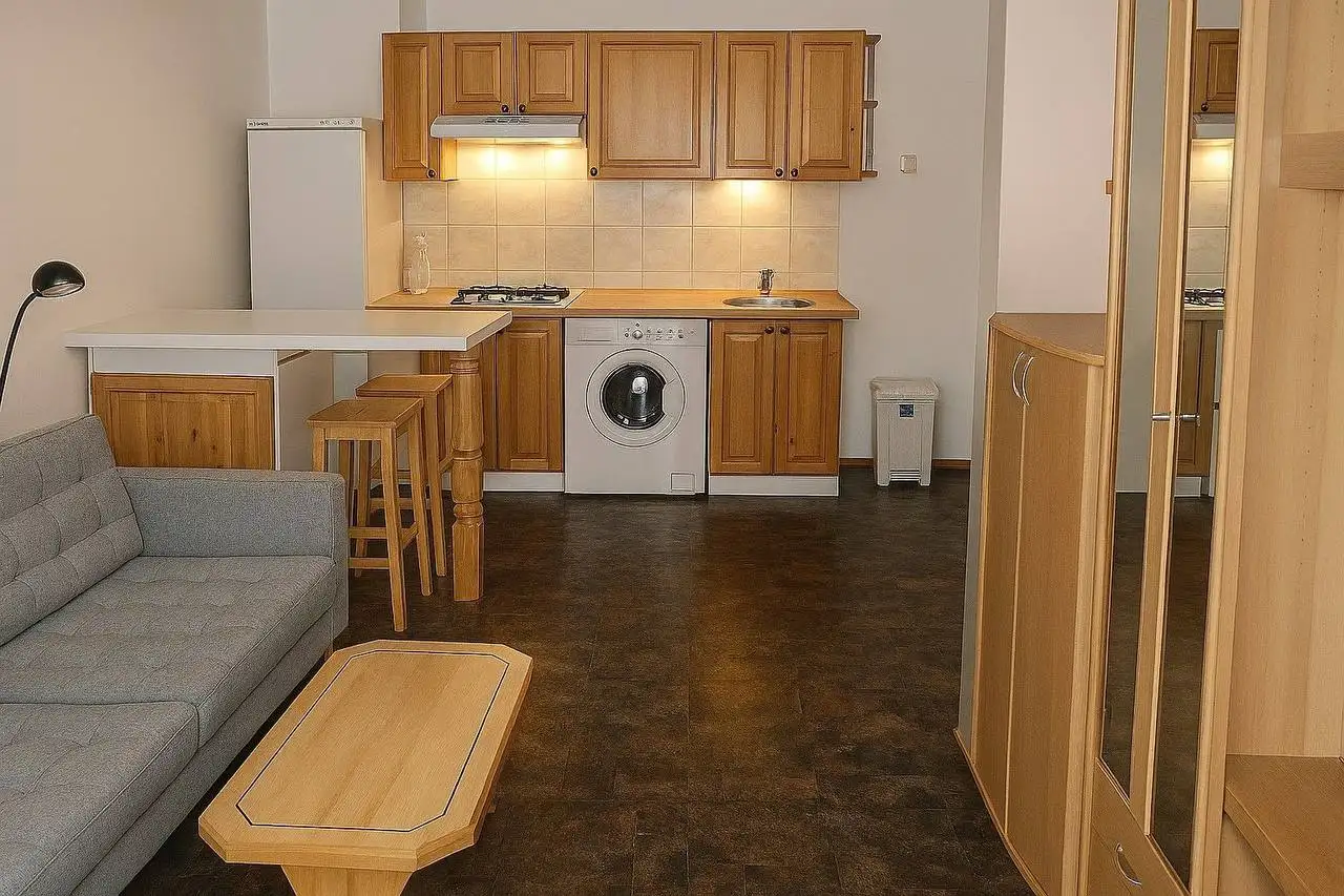 Pronájem 2+kk 45 m² v cihlové budově, 3. patro, kompletně vybavený